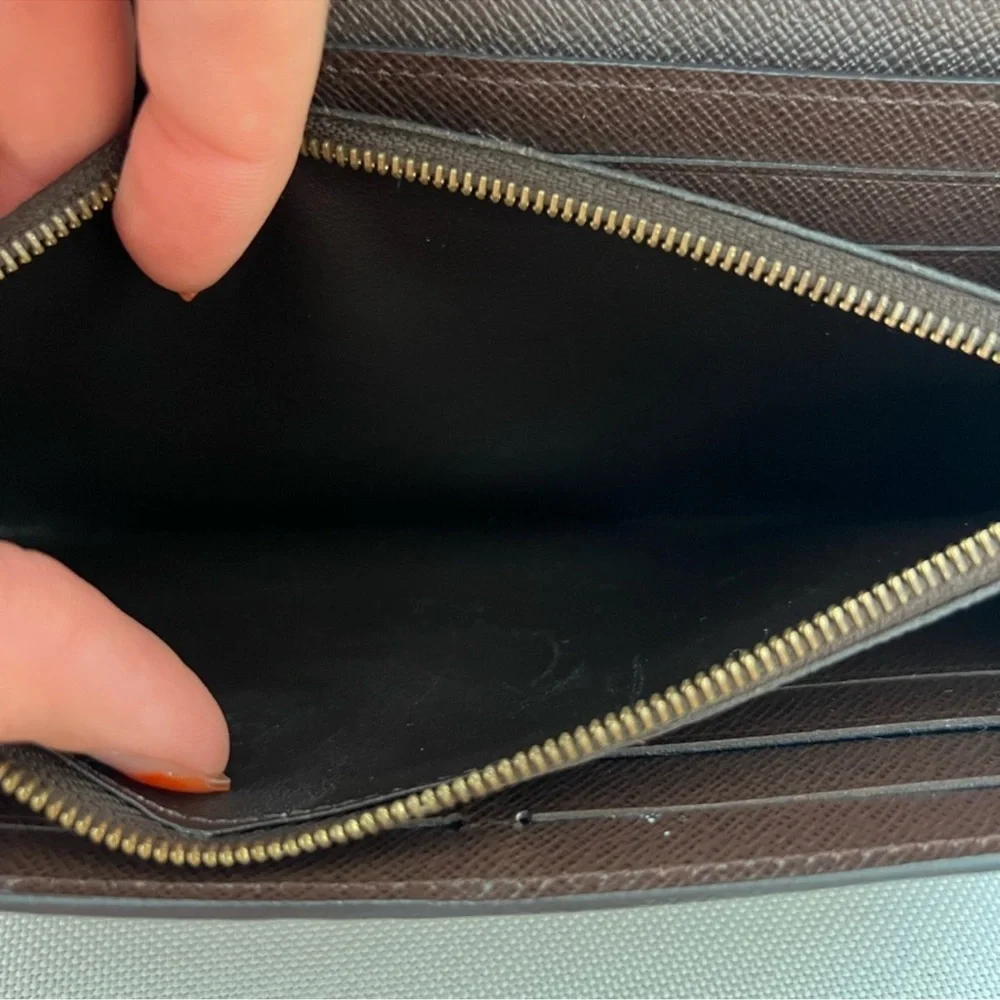 Authentic Louis Vuitton Damier Ebene Normandy Emilie Wallet - Picture 7 of 9